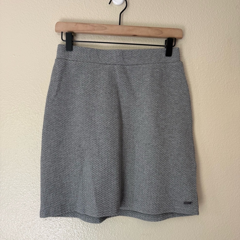 Joules Gray Textured Skirt